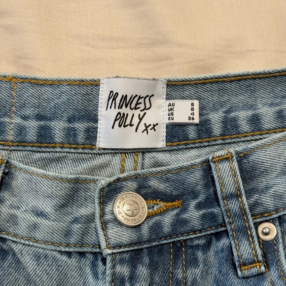 Princess Polly Classic Blue Women's Jeans - Picture 3 of 5